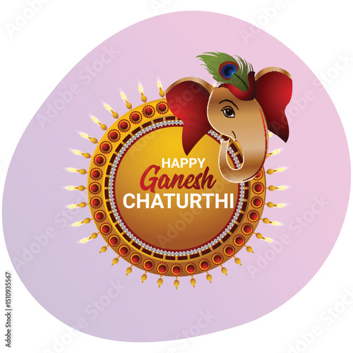 Happy ganesh chaturthi festival background