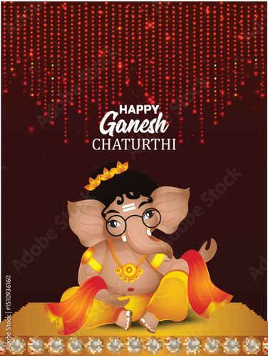 Happy ganesh chaturthi festival background
