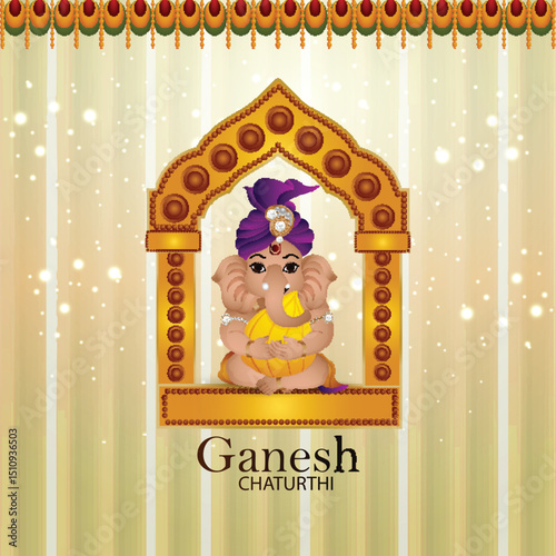 Happy ganesh chaturthi festival background