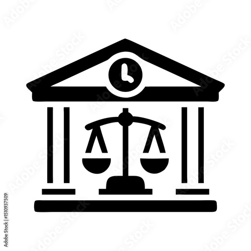 Public Service Icon vector silhouette ofPublic Service,Government Building,City Hall,Hospital, Ambulance,Fire Station,Police Station,Library,School , University, Clinic , Health Center, Post Office