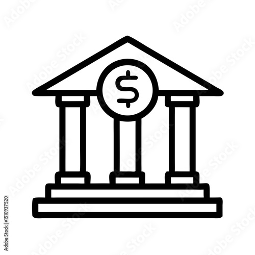 Public Service Icon vector silhouette ofPublic Service,Government Building,City Hall,Hospital, Ambulance,Fire Station,Police Station,Library,School , University, Clinic , Health Center, Post Office