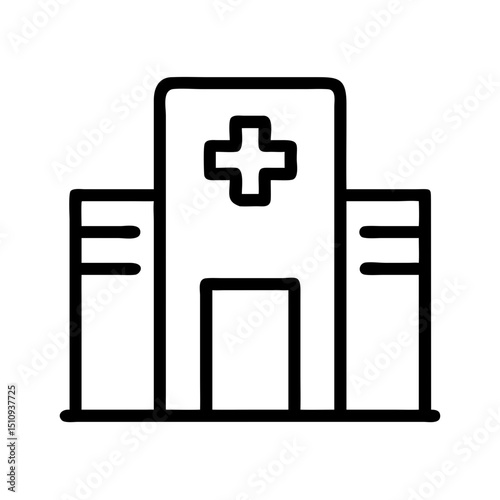 Public Service Icon vector silhouette ofPublic Service,Government Building,City Hall,Hospital, Ambulance,Fire Station,Police Station,Library,School , University, Clinic , Health Center, Post Office