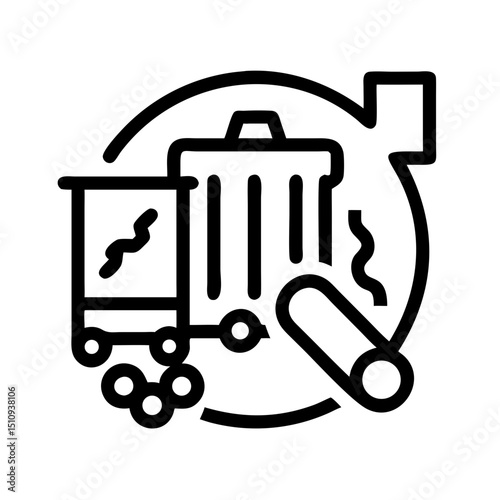 Public Service Icon vector silhouette ofPublic Service,Government Building,City Hall,Hospital, Ambulance,Fire Station,Police Station,Library,School , University, Clinic , Health Center, Post Office