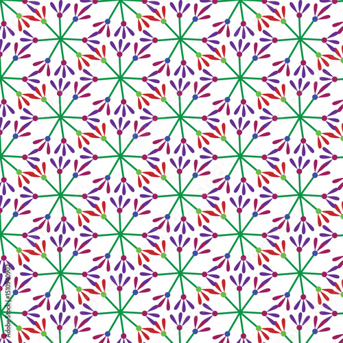 seamless pattern with flowers
