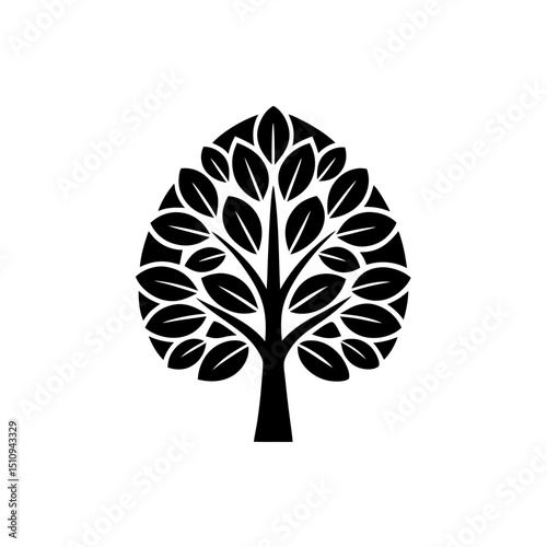 creative details Elevation Tree icon vector illustration