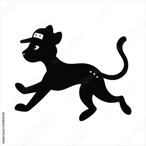 Cheetah running vector