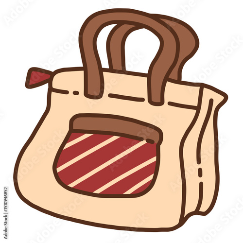 Picnic Tote Bag Cute Hand Drawn Illustration