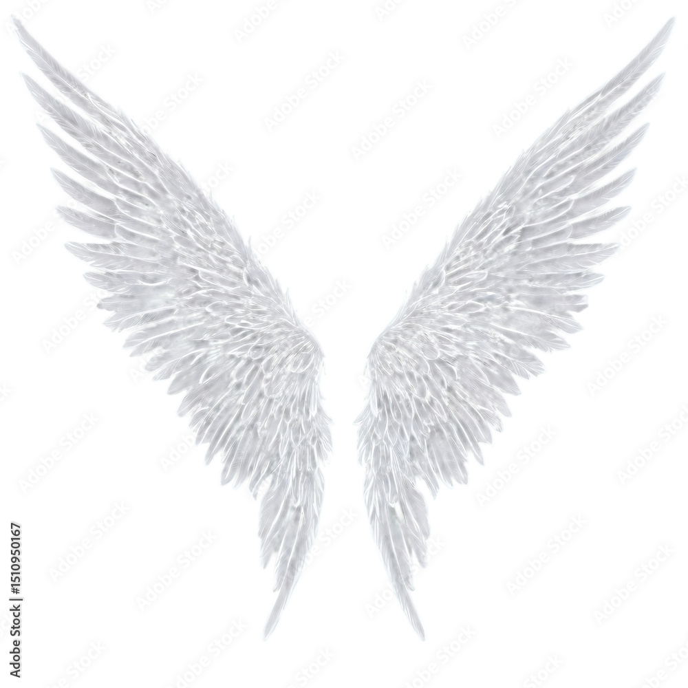 Obraz premium angel wings isolated on transparent background