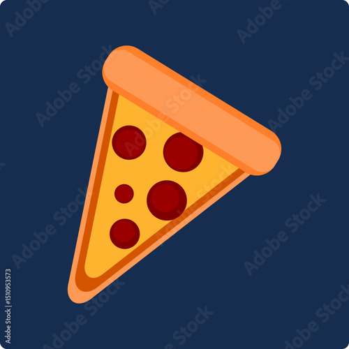 vector illustration of a pizza