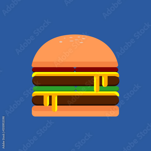 illustration of a hamburger