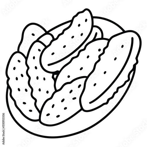 hand drawn illustration of a delicious apple
