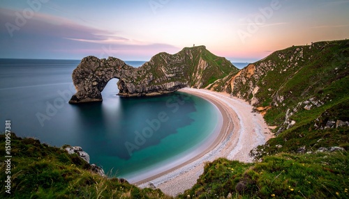 Flat lay of beauty products on marble background