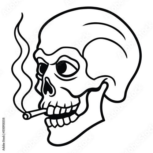 human skull vector illustration