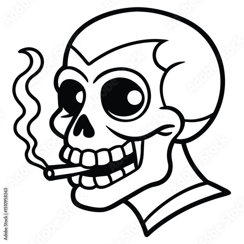 human skull vector illustration
