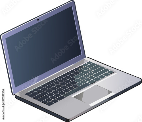 laptop isolated on white background
