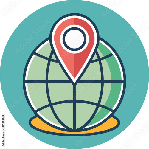 vector map pointer icon
