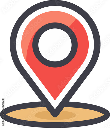 Free Download map pointer with pin icon - GFXLoad