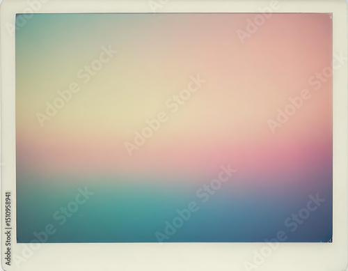 Pastel Gradient Background in Polaroid Frame