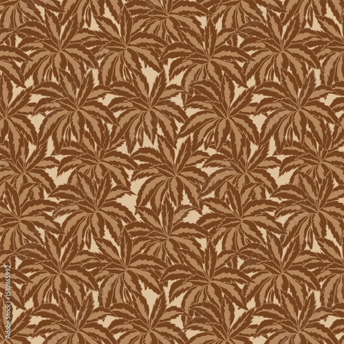 Palm Spring seamless vector pattern