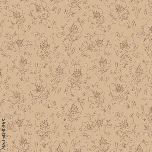 Spring Flowers seamless vector pattern