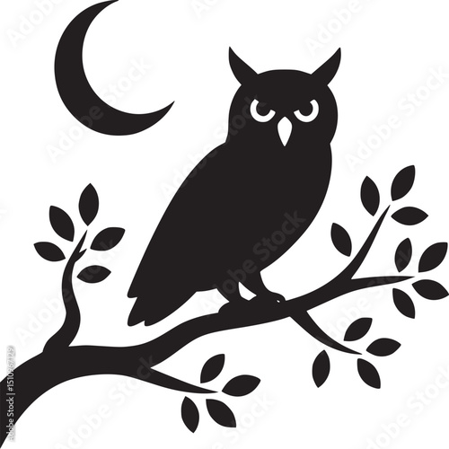 Silhouette of a wolf howling at the moon standing on a rocky cliff edge art