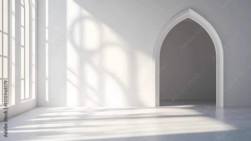 Obraz premium Empty room with archway