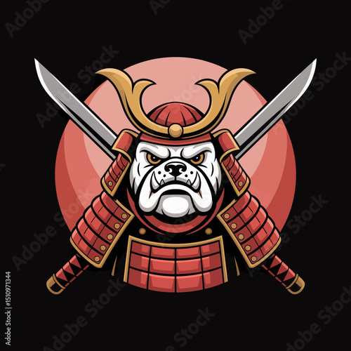 Samurai Bulldog Warrior