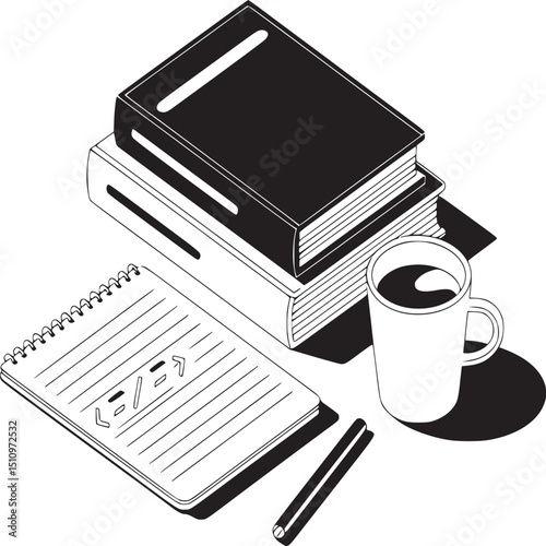 Black and white smart home automation system diagram with cloud and devices