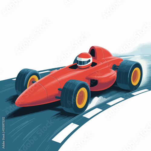 Red Race Car