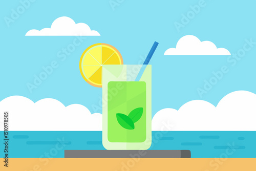 cocktail on the beach