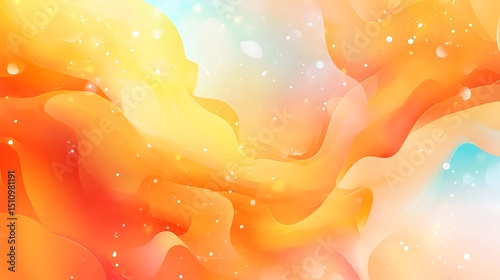 Abstract fluid design, vibrant colors