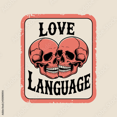 Love Language Skull Logo