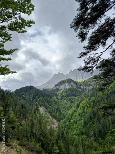 clouds over the mountains