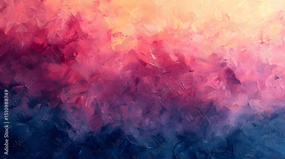 Fototapeta premium Vibrant Abstract Digital Painting with Warm Hues