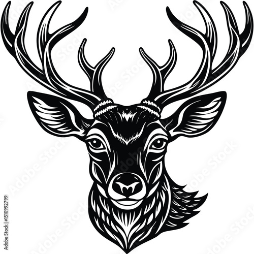 deer head vector