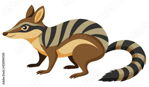 Cute cartoon echidna illustration for kids