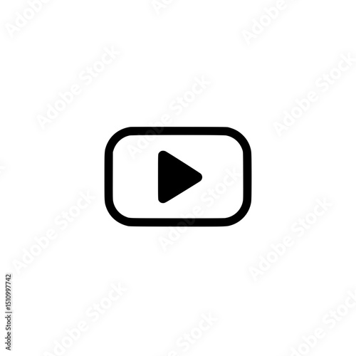 Play button video play icon media player play symbol play sign streaming play start movie play interface