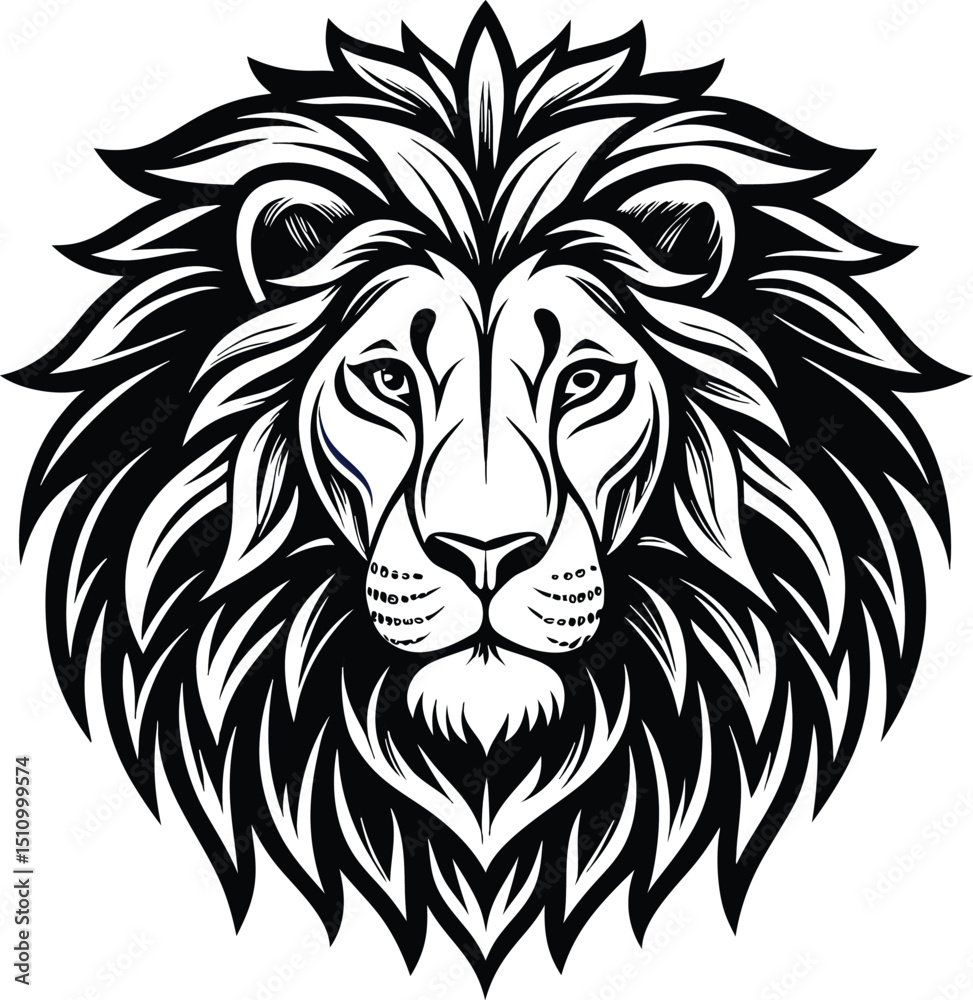 Fototapeta premium Lion vector art design