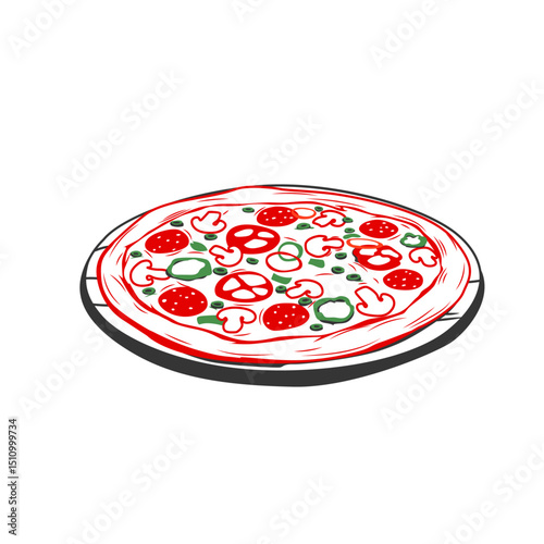 pizza illustration
