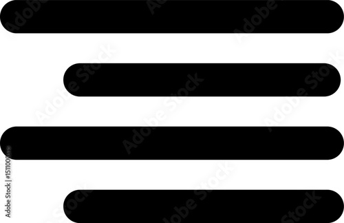 Simple black lines representing text or content are aligned to the left on a white page, suggesting a clean and minimalist layout for a document or website.