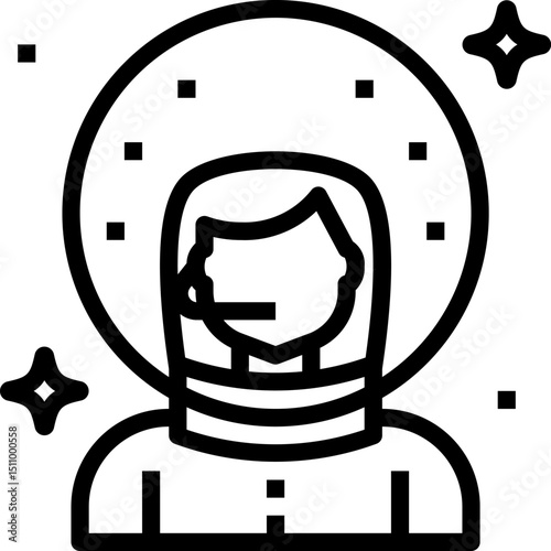 Astronaut wearing spacesuit floats in space near the moon surrounded by stars during a cosmic exploration, evoking a sense of wonder and discovery.