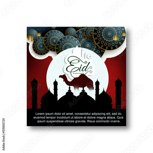 Eidul adha poster design, professional, creative & modern.
