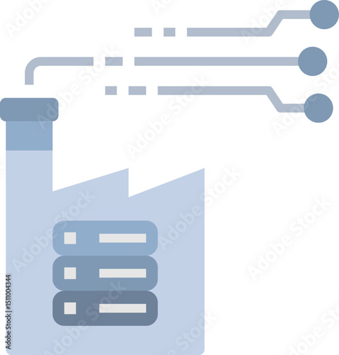 digitalization  illustration on a white background    