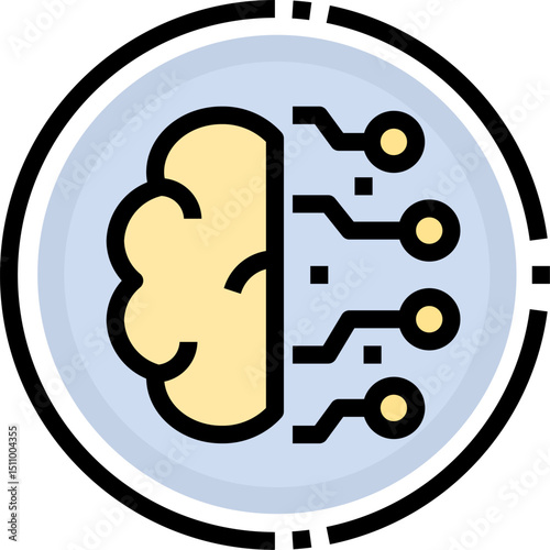 digitalization illustration on a white background   