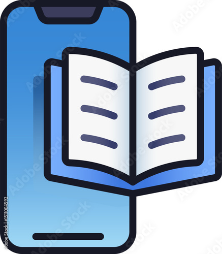 ebook illustration on a white background   