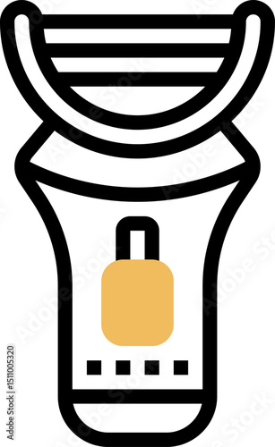 epilator illustration on a white background   