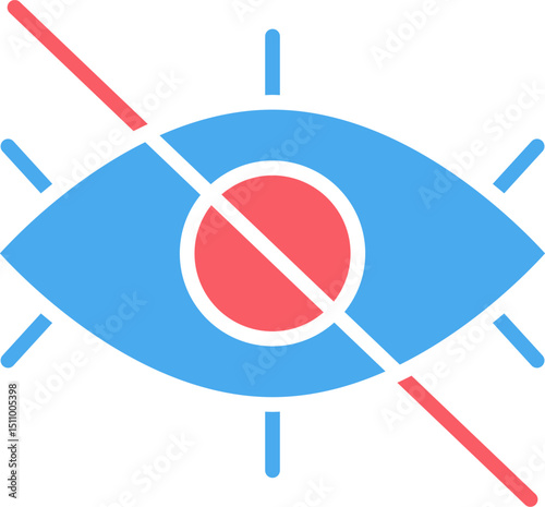 eye recognition illustration on a white background   