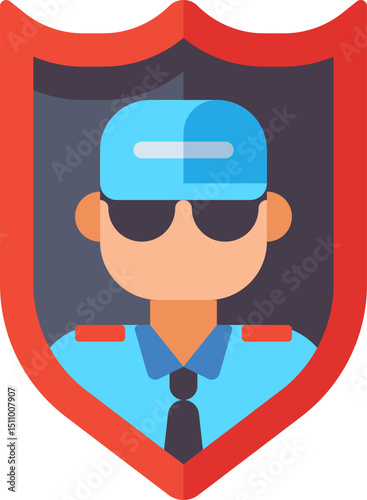 guard illustration on a white background    
