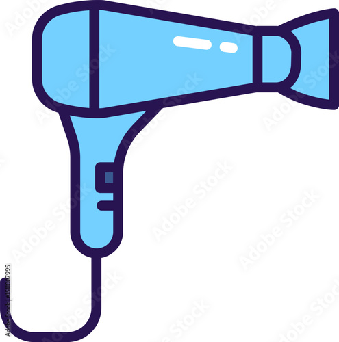 hairdryer illustration on a white background   
