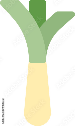 leek illustration on a white background   
